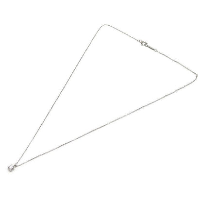 Tiffany & Co Solitaire Necklace Pt950 D0.25ct F-vs1-ex