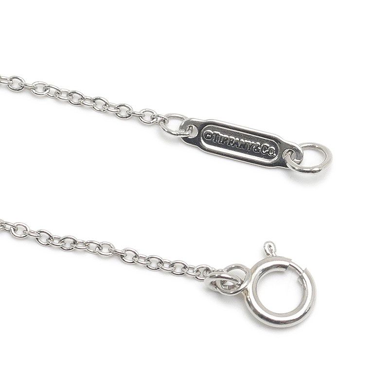 Tiffany & Co Solitaire Necklace Pt950 D0.25ct F-vs1-ex