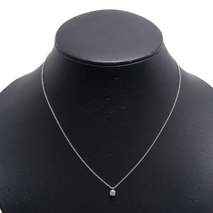 Tiffany & Co Solitaire Necklace Pt950 D0.25ct F-vs1-ex