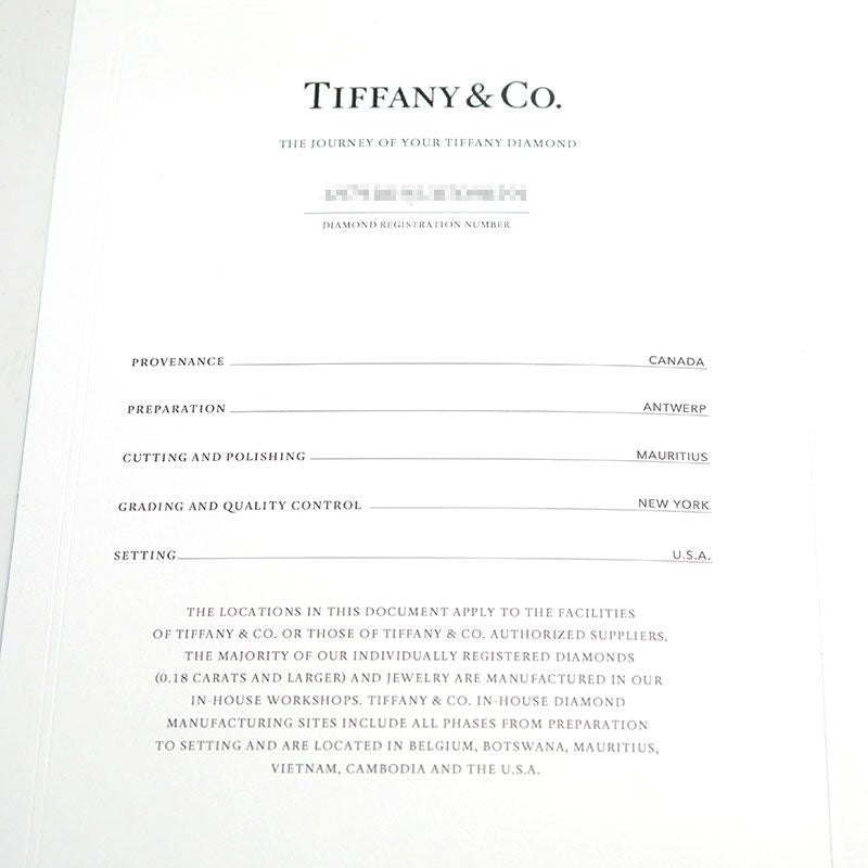 Tiffany & Co Solitaire Necklace Pt950 D0.25ct F-vs1-ex