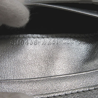Fendi Compact Wallet 8m0468 Leather Silver Bifold Wallet Purse 0162 Fendi