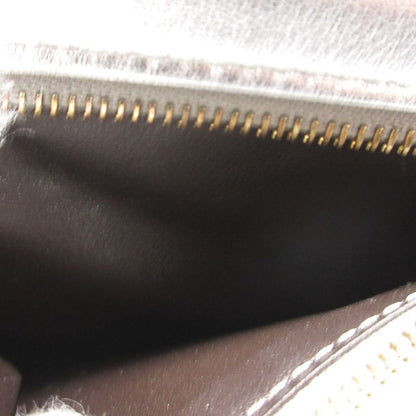 Fendi Compact Wallet 8m0468 Leather Silver Bifold Wallet Purse 0162 Fendi