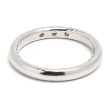 Tiffany & Co Stacking Band Ring Approx 11.5 Size Pt950 3 Diamonds