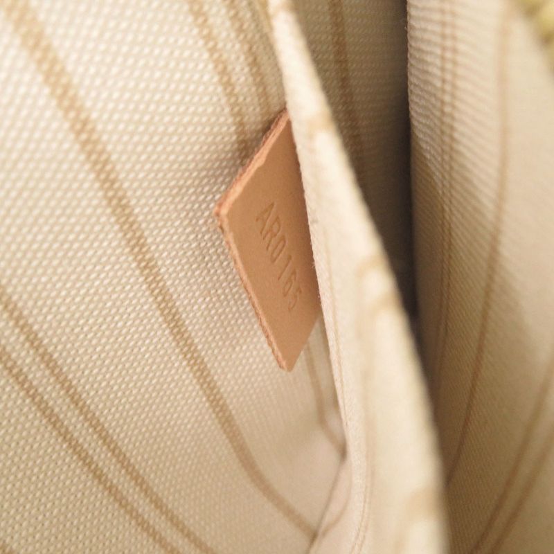 Louis Vuitton Neverfull Pouch For PM Damier Azure White Pouch LV 1304 Louis