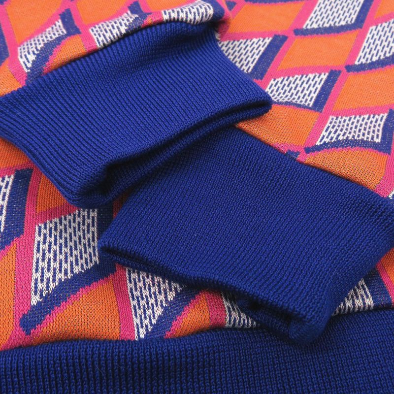 Louis Vuitton Diamond Damier Sweatshirt Rm222 Total Logo Cotton Orange LV 0522