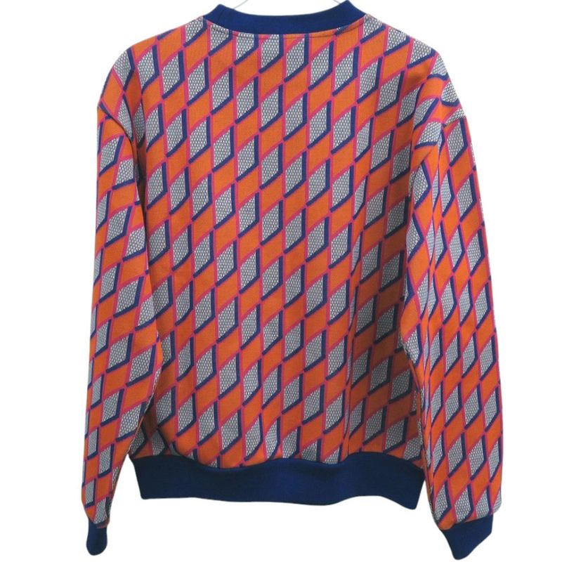 Louis Vuitton Diamond Damier Sweatshirt Rm222 Total Logo Cotton Orange LV 0522