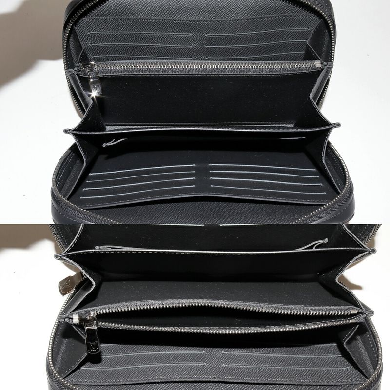 Louis Vuitton Round Zipper Long Wallet With Change Pocket Clutch Bag Monogram