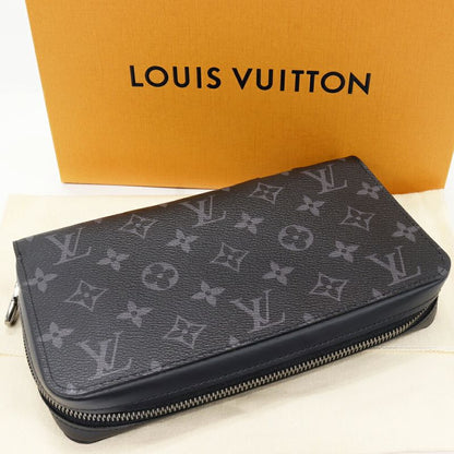 Louis Vuitton Round Zipper Long Wallet With Change Pocket Clutch Bag Monogram