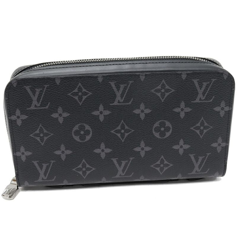 Louis Vuitton Round Zipper Long Wallet With Change Pocket Clutch Bag Monogram