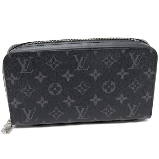 Louis Vuitton Round Zipper Long Wallet With Change Pocket Clutch Bag Monogram