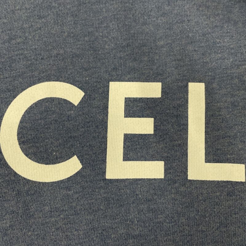 Celine Blue 2y369670q Classic Logo Loose Pullover Hoodie XXS