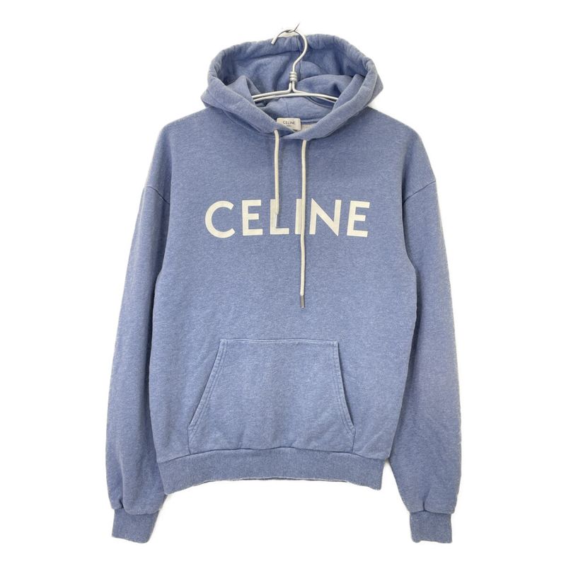 Celine Blue 2y369670q Classic Logo Loose Pullover Hoodie XXS