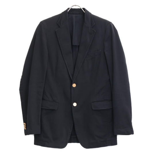 Prada 001848 Black Cotton 2B Jacket 46R