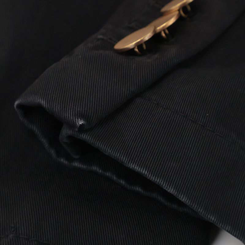 Prada 001848 Black Cotton 2B Jacket 46R