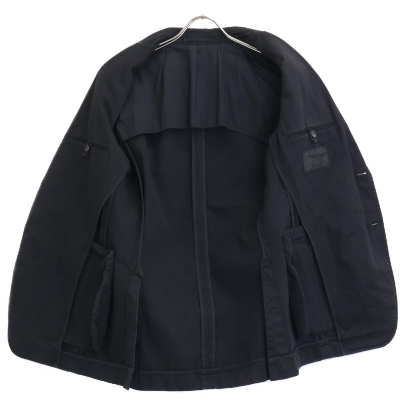 Prada 001848 Black Cotton 2B Jacket 46R