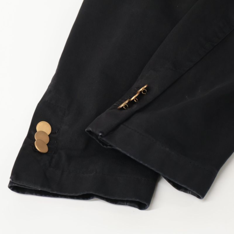 Prada 001848 Black Cotton 2B Jacket 46R