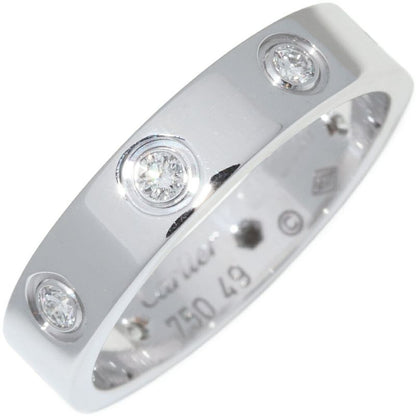 Cartier Ring 18K White Gold 8p(019ct) Diamonds Love Ring Small Model Mini Love