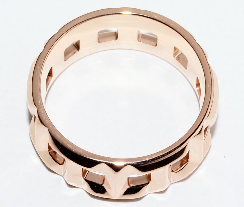 Tiffany & Co Ring 18K Pink Gold T True Ring Width 8mm (031in)