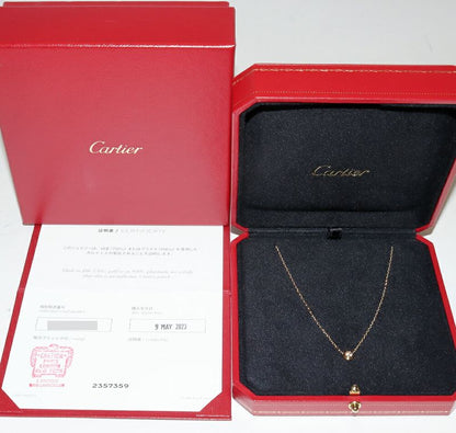 Cartier Pendant Necklace 18K Pink Gold Diamond 1P (018ct) D'amour Pendant