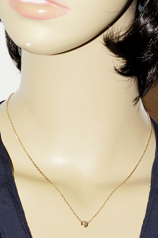 Cartier Pendant Necklace 18K Pink Gold Diamond 1P (018ct) D'amour Pendant