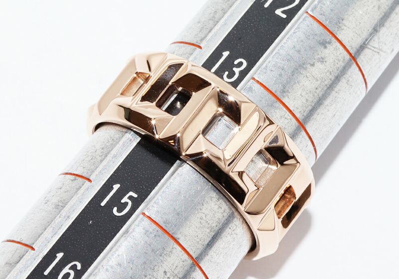 Tiffany & Co Ring 18K Pink Gold T True Ring Width 8mm (031in)
