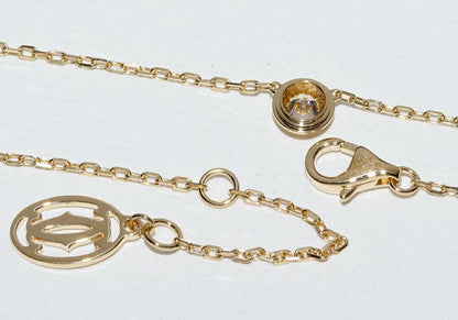 Cartier Pendant Necklace 18K Pink Gold Diamond 1P (018ct) D'amour Pendant