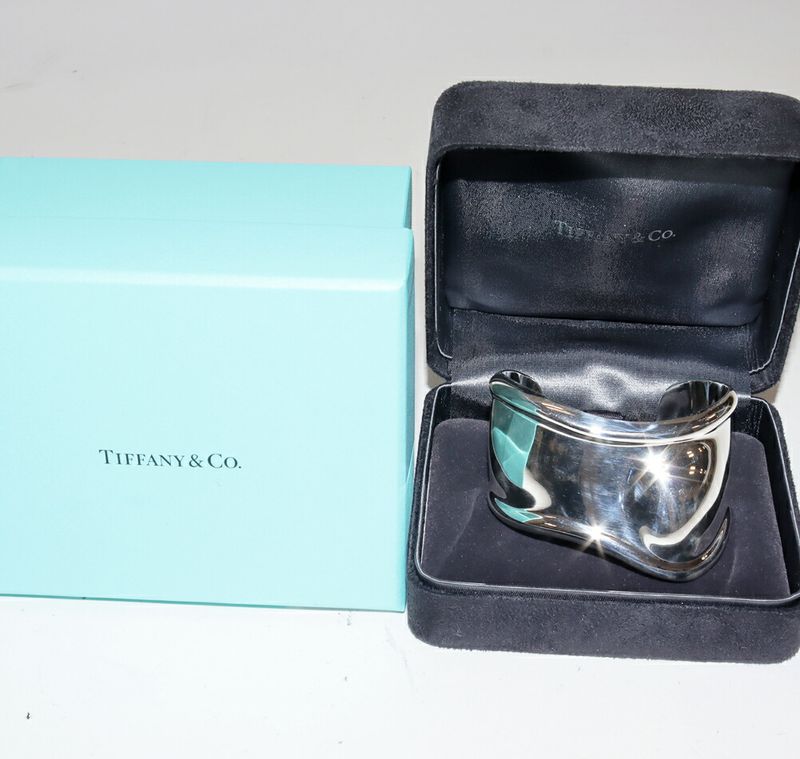Tiffany & Co Bangle SV Elsa Peretti Small Bone Cuff Bangle Small Left Hand