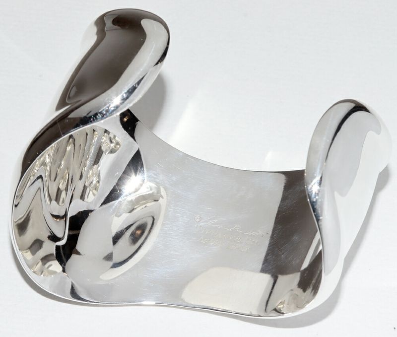 Tiffany & Co Bangle SV Elsa Peretti Small Bone Cuff Bangle Small Left Hand