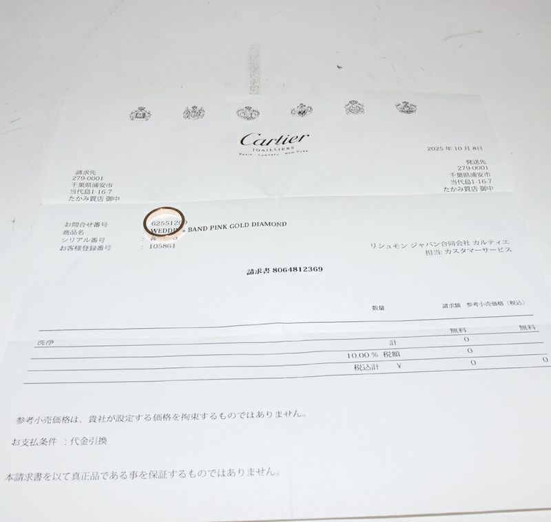Cartier Ring 18K Pink Gold Diamond 1p(003ct) C De Cartier Engraved Ring B40864