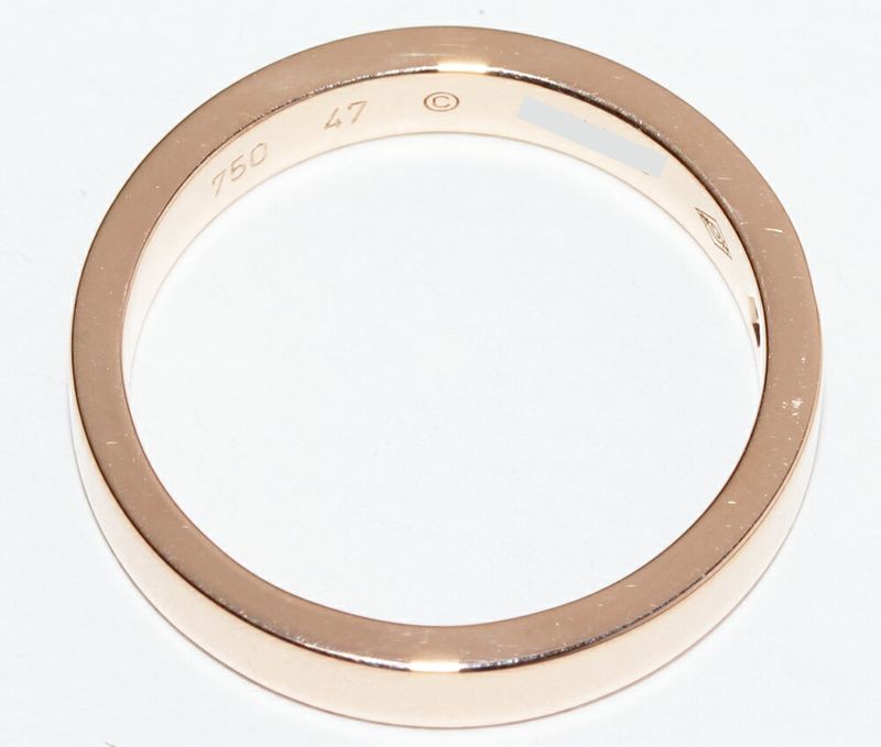 Cartier Ring 18K Pink Gold Diamond 1p(003ct) C De Cartier Engraved Ring B40864