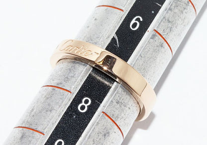 Cartier Ring 18K Pink Gold Diamond 1p(003ct) C De Cartier Engraved Ring B40864