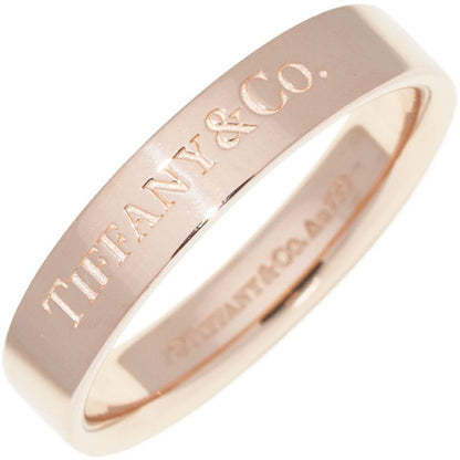 Tiffany & Co Ring 18K Pink Gold T&CO Flat Band Ring Width 4mm (016in)