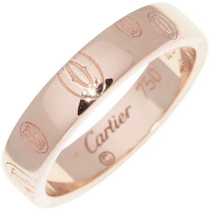 Cartier Ring 18K Pink Gold Happy Birthday Ring SM Logo Cartier Wedding Ring