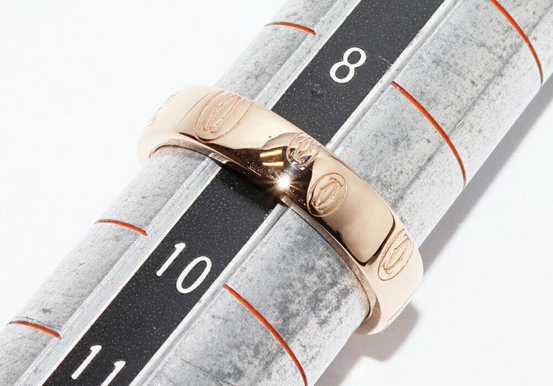 Cartier Ring 18K Pink Gold Happy Birthday Ring SM Logo Cartier Wedding Ring