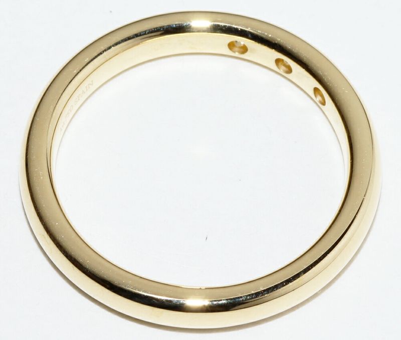 Tiffany & Co Ring 18K Yellow Gold With 3P Diamonds (006ct) Elsa Peretti