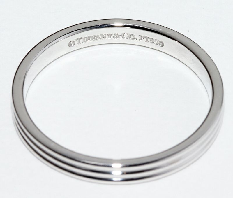 Tiffany & Co Ring Pt950 Tiffany & Co 3 Row Band Ring