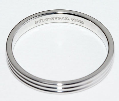 Tiffany & Co Ring Pt950 Tiffany & Co 3 Row Band Ring
