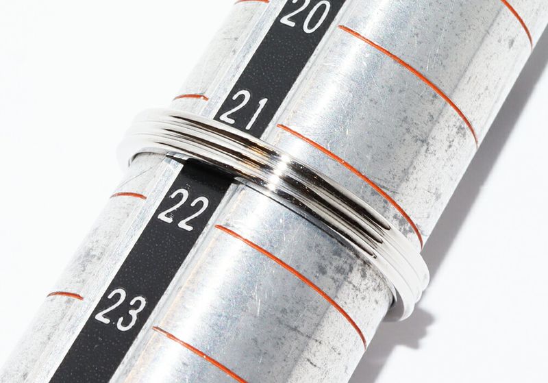 Tiffany & Co Ring Pt950 Tiffany & Co 3 Row Band Ring