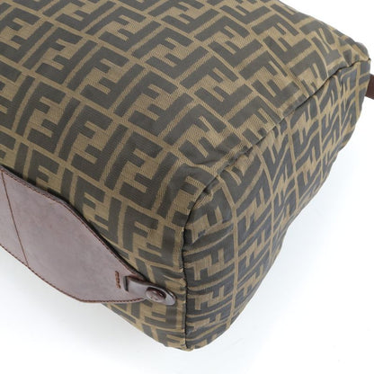 Fendi Zucca Leather Boston Bag Business Travel Tote Travel Business Gents 15418