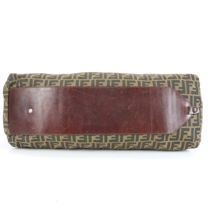 Fendi Zucca Leather Boston Bag Business Travel Tote Travel Business Gents 15418