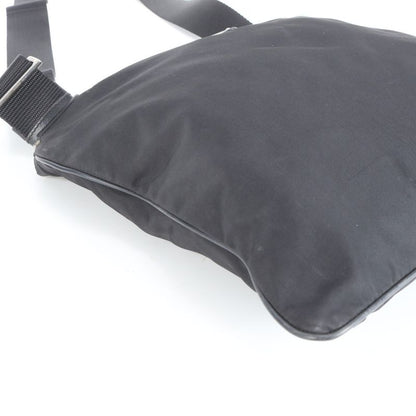 Prada Tessuto Nylon Triangle Logo Leather Shoulder Bag Crossbody Messenger