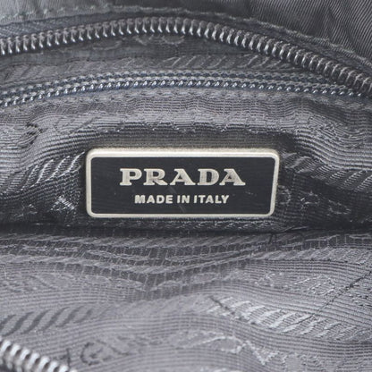 Prada Tessuto Nylon Triangle Logo Leather Shoulder Bag Crossbody Messenger