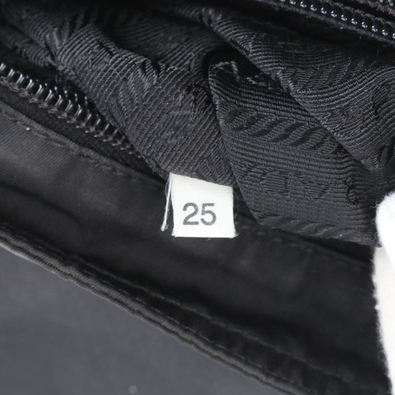 Prada Tessuto Nylon Triangle Logo Leather Shoulder Bag Crossbody Messenger