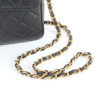 Chanel Authenticity Carded Matelasse Lambskin Leather Shoulder Bag Crossbody