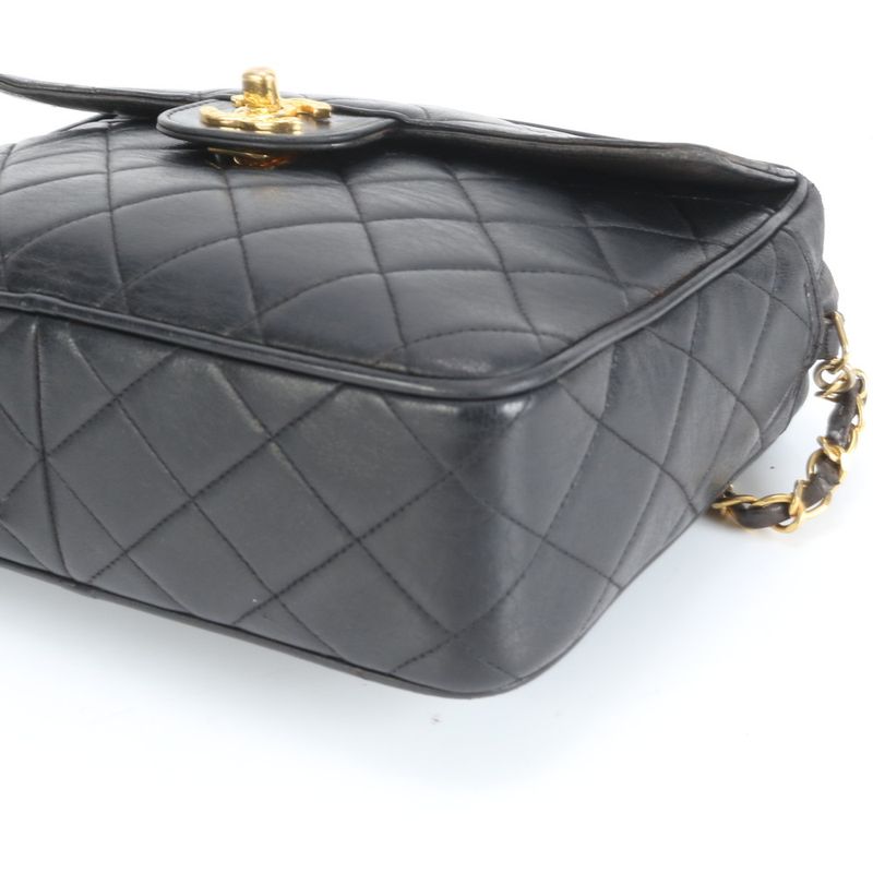 Chanel Authenticity Carded Matelasse Lambskin Leather Shoulder Bag Crossbody