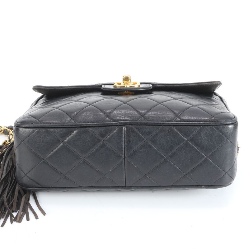 Chanel Authenticity Carded Matelasse Lambskin Leather Shoulder Bag Crossbody