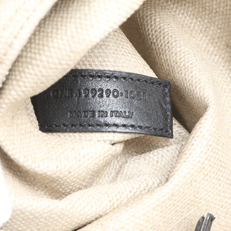 YSL Saint Laurent Paris Rive Gauche Leather Linen Tote Bag Shoulder Hand A4