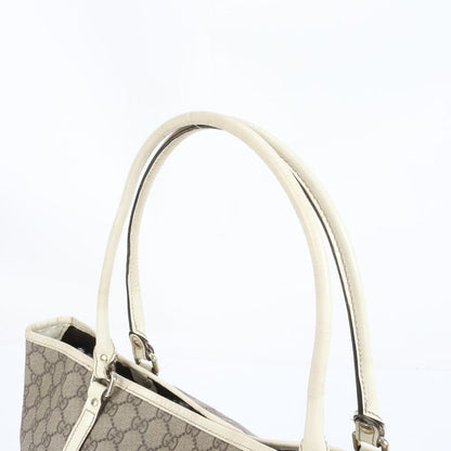 Gucci GG Supreme Leather Tote Bag Shoulder Hand A4 197953 Beige Women's EUE