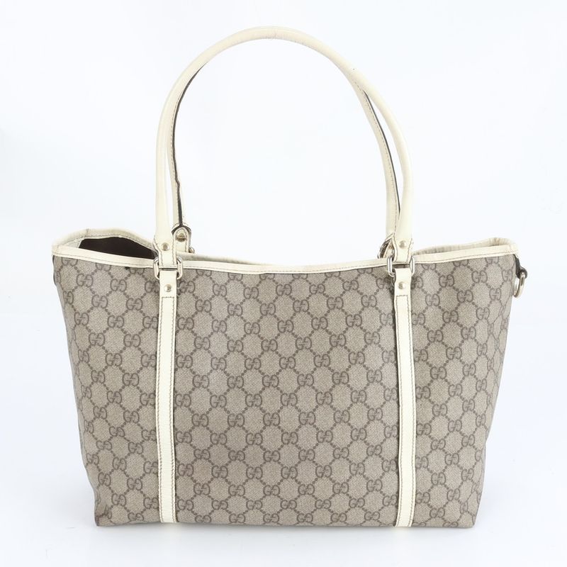 Gucci GG Supreme Leather Tote Bag Shoulder Hand A4 197953 Beige Women's EUE