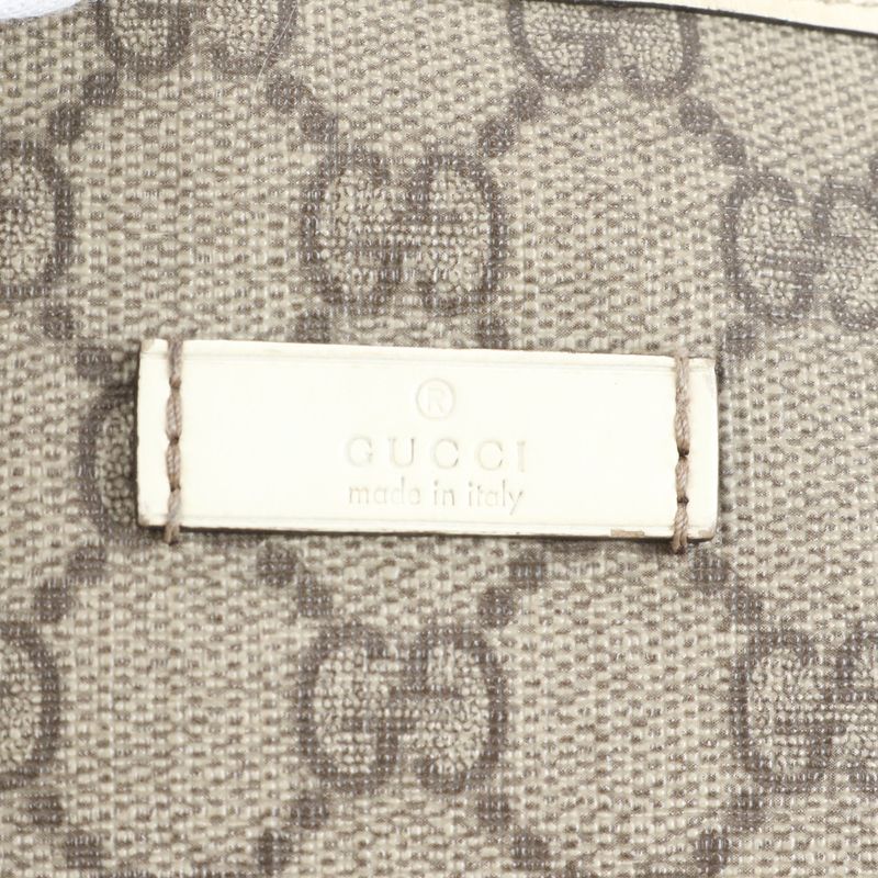 Gucci GG Supreme Leather Tote Bag Shoulder Hand A4 197953 Beige Women's EUE